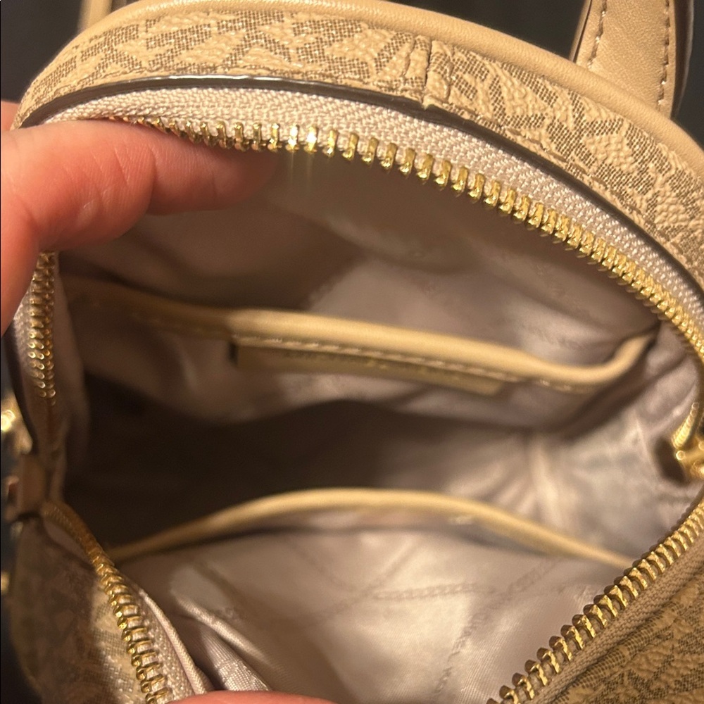 Michael Kors Beige and Yellow Women's Mini Backpack - Picture 5 of 12